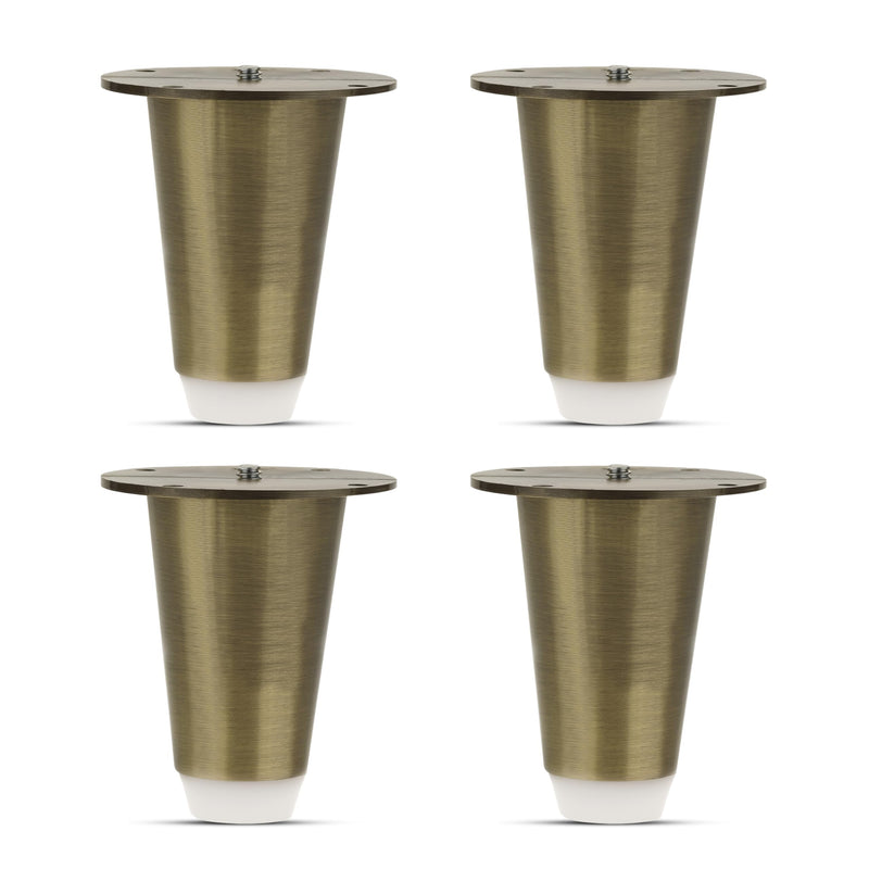 Plantex Heavy Duty Stainless Steel 3 inch Sofa Leg/Bed Furniture Leg Pair for Home/Furniture Sofa Legs for Table/Support Legs/Furniture Leg (Brass Antique) Set of 4 Pcs-1