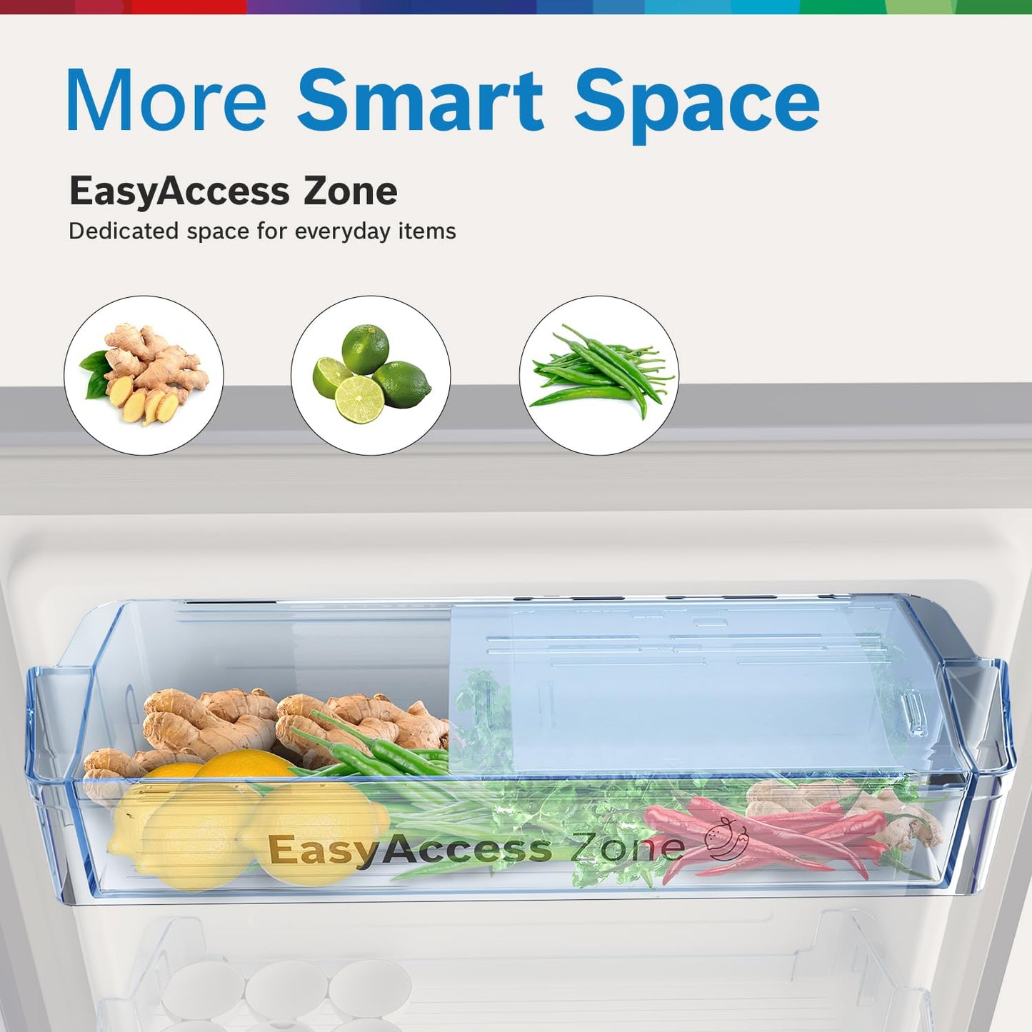 Bosch 226 L, 4 Star, Single Door Direct Cool Refrigerator with Pedestal Storage (CST22U14PI, 2.5X Faster Cooling, Cool Bottle Zone, 18 Hour Cooling Retention, Dark Lake)