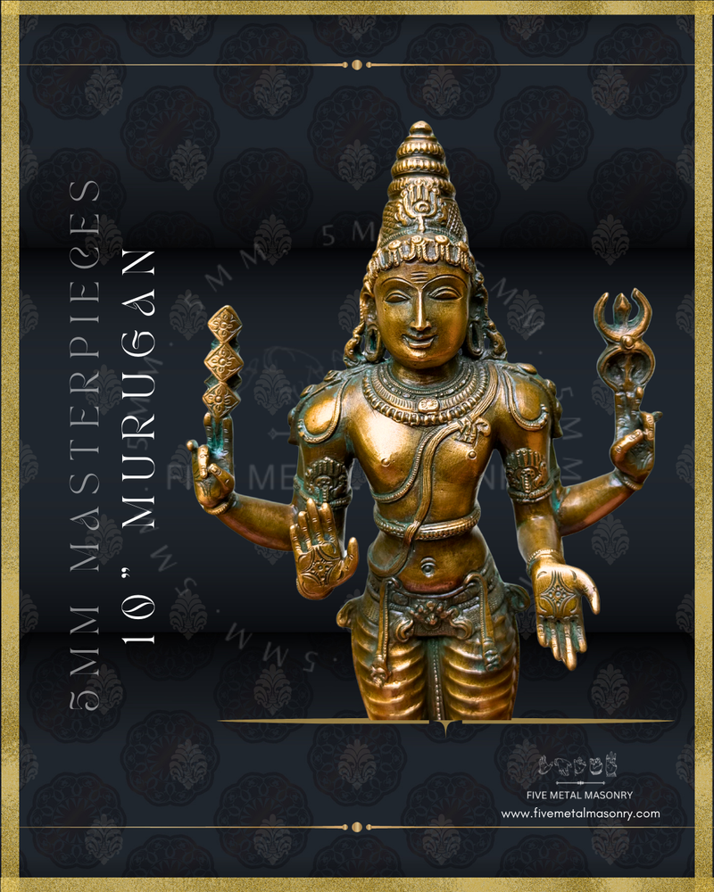 Murugan|Subramaniar Panchaloha Bronze Icon - 10" Masterpieces Collection