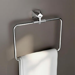 Plantex Towel Ring for Bathroom/Pure Brass Towel Holder/Towel Stand/Hanger/Bathroom Accessories - Pack of 1 (APS-ASC-05, Chrome)-1