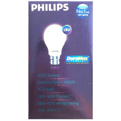 Philips Base B22 10.5W LED Bulb (Cool Day Light/Crystal White, Pack of 2)