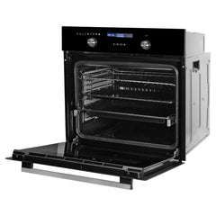 Faber 75L Built-in Convection Oven (FBIO 75L 9F BK, Full Black Glass) | 9 Cooking Functions with 3D Hot Air Circulation 
