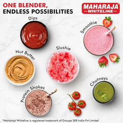 Maharaja Whiteline 400 Watt Easy Twist Nutri Blender Mixer Grinder with 2 Jars|| SS Blades || 21,000 RPM || Smoothie Maker || 2 Year Warranty