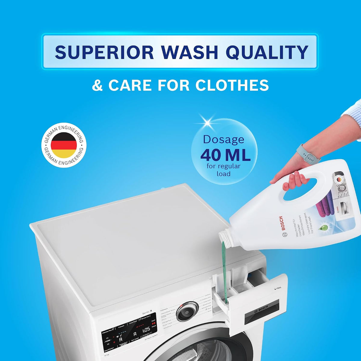 Bosch Front Load Washing Machine Liquid Detergent - 1.8 L