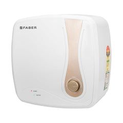 Faber Helios 15L Storage Water Heater | 5★ BEE | Auto Cutout | Warranty:5Y Tank,2Y Element & Product|8 Bar| Glassline Co