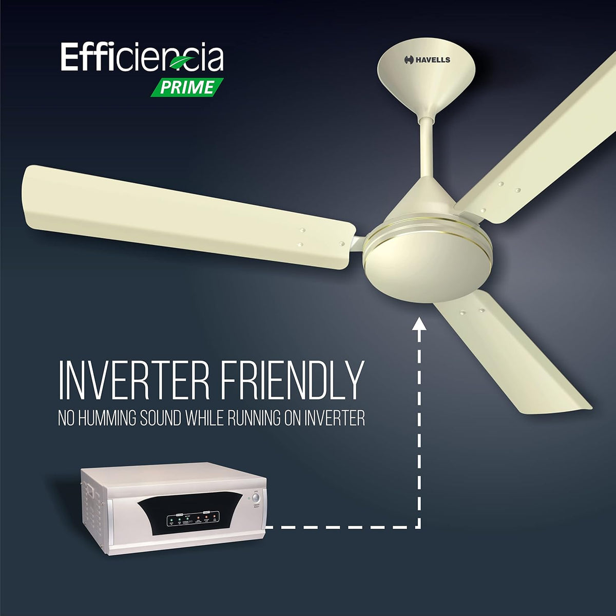 Havells Efficiencia Prime BLDC 1200 mm Ceiling Fan with Remote | 5 Star (Bianco)-4
