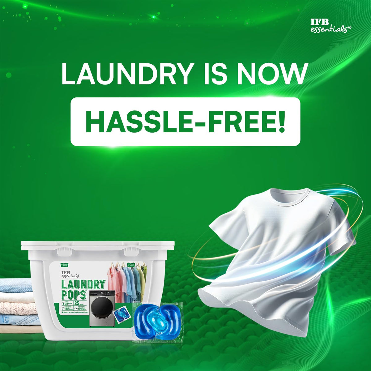 IFB Essentials Laundry Pops, Capsule