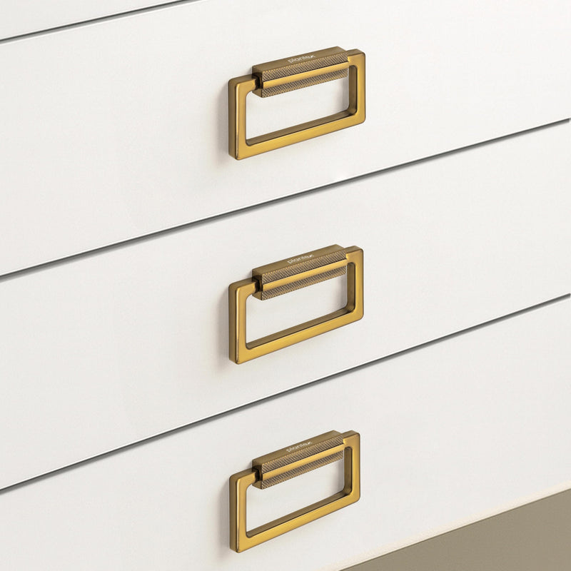 Plantex Rajwadi Drawer Kadi/Drawer Handle/Pull-Push Kadi for Home/Office Cabinet - Pack of 3 (SH-344, Gold)-2
