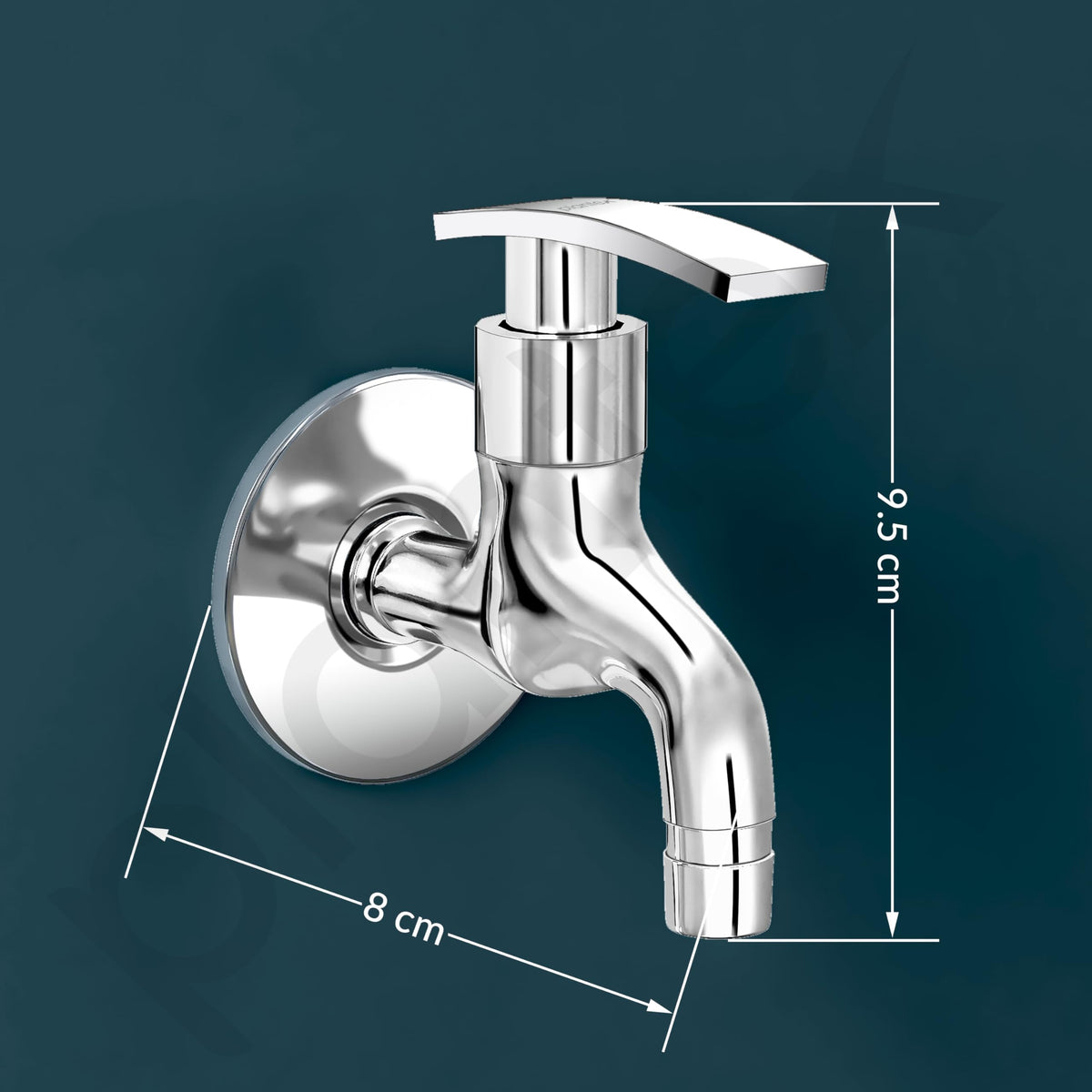Plantex Washing Machine Tap with Brass Spindle/Tap for Washing Machine with Water Saving Aerator/Garden/Pipe Connection Tap/Washing Machine Pipe Connector- Pack of 2 (Chrome)-3