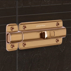 Plantex Premium Heavy Duty Door Stopper/Door Lock Latch for Home and Office Doors/Baby Latch - Pack of 1 (Rose Gold)-1