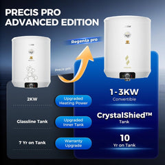 Haier Regenta Pro+ Water Geyser 15 ltr 5 Star 1-3 KW Convertible Electric Geyser Free Installation & Connection Pipe (ES15V-Regenta Pro+)-2