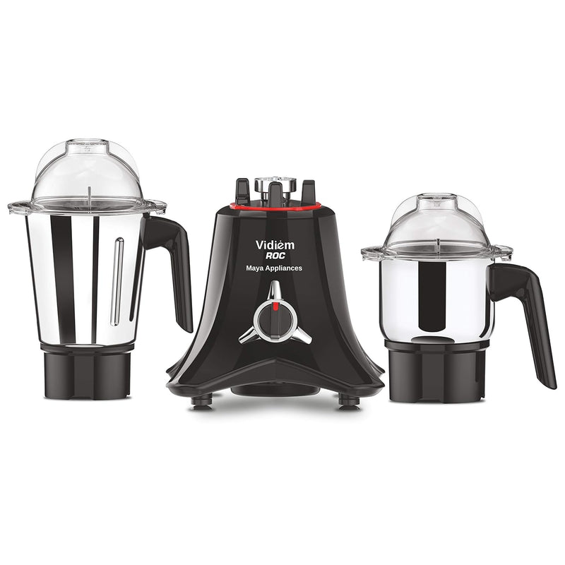 Vidiem ROC Mixer Grinder 1500W for Kitchen with 2 SS Self-Locking Jars