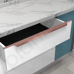 Plantex Profile Handle for Kitchen Cabinet/36 Inch Aluminium Drawer Profile Handle/Wardrobe Pull Handle for Home/Office/Hotel - Pack of 3 (Rose Gold) (Model APS-PF-1004)-2