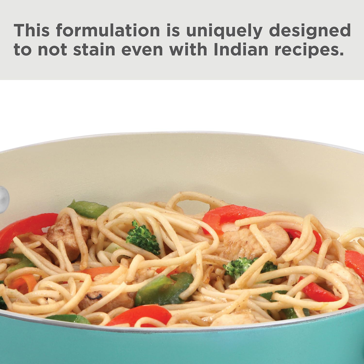 Hawkins 3 Litre Cook n Serve Casserole, Aqua Casserole with Glass Lid, Aqua Blue (IUC30G)