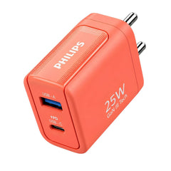 Philips DLP4321NO/94 Gen III Tech 25W Fast Charging Wall Charger (Coral Reef)