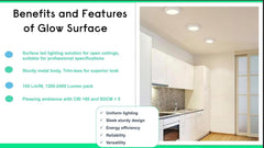 Philips LED Glow Surface Downlight Metal Body, Trim Less Sleek and Energy-efficient Surface Mount Light (3000k - Warm white, B0FLQ9MFMF)