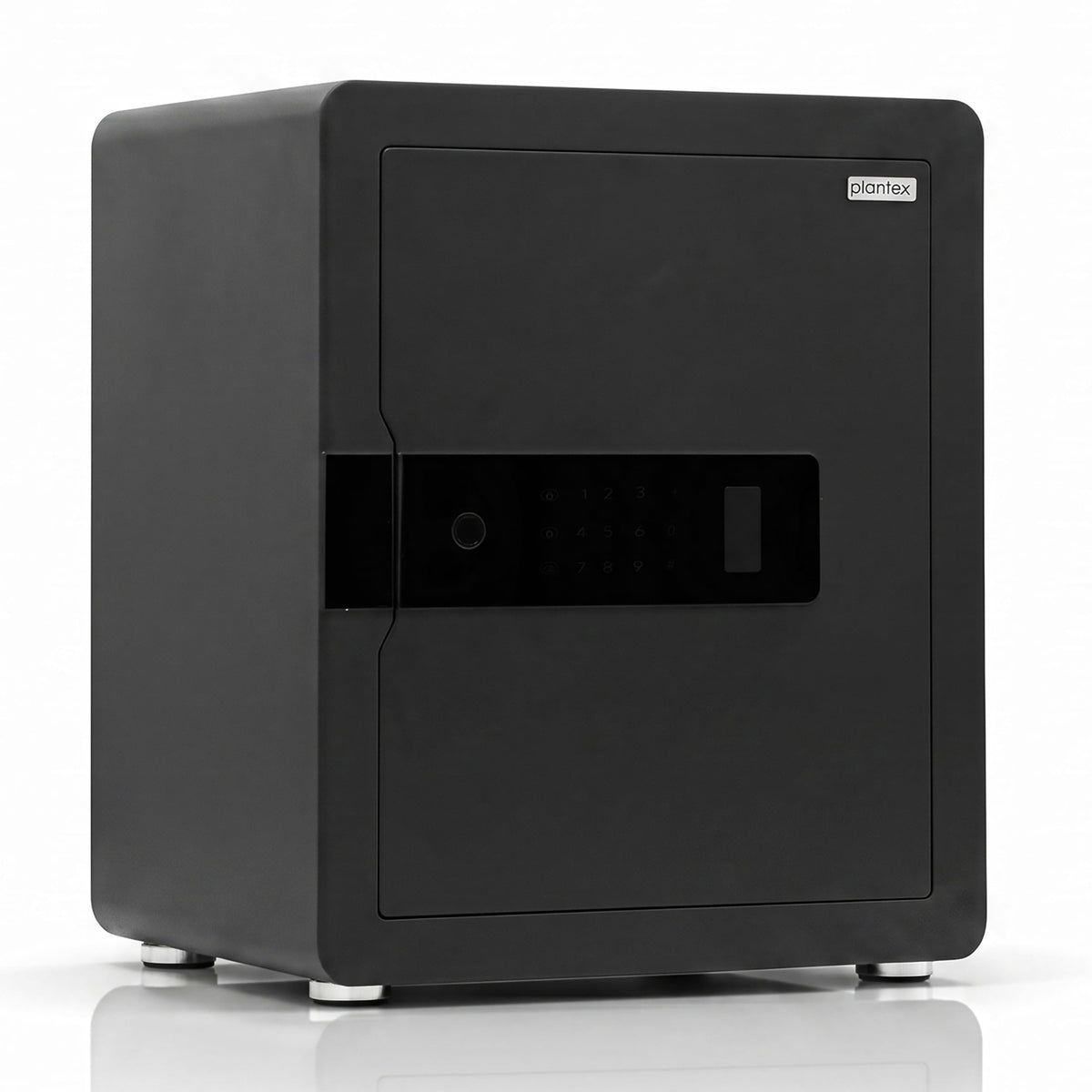 Plantex Safe Locker for Home/55 litre Safety Locker Box with Biometric Fingerprint, Touchscreen & Emergency Key/Tijori with External Power Backup - (Black)