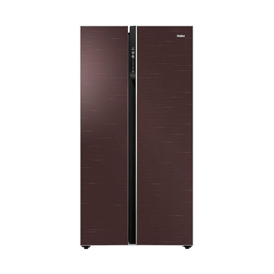 Haier 570 L Inverter Frost-Free Side-by-Side Refrigerator with Twin Inverter Technology (HRF-622CG, Chocolate Glass)