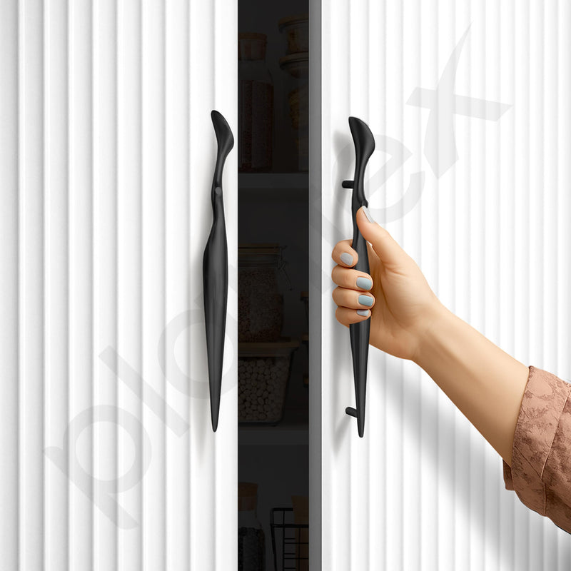 Plantex Cabinet Handle/160mm Handle for Cabinet/Furniture/Door Pull-Push Handle for Home/Office - Pack of 1 (Black)-6