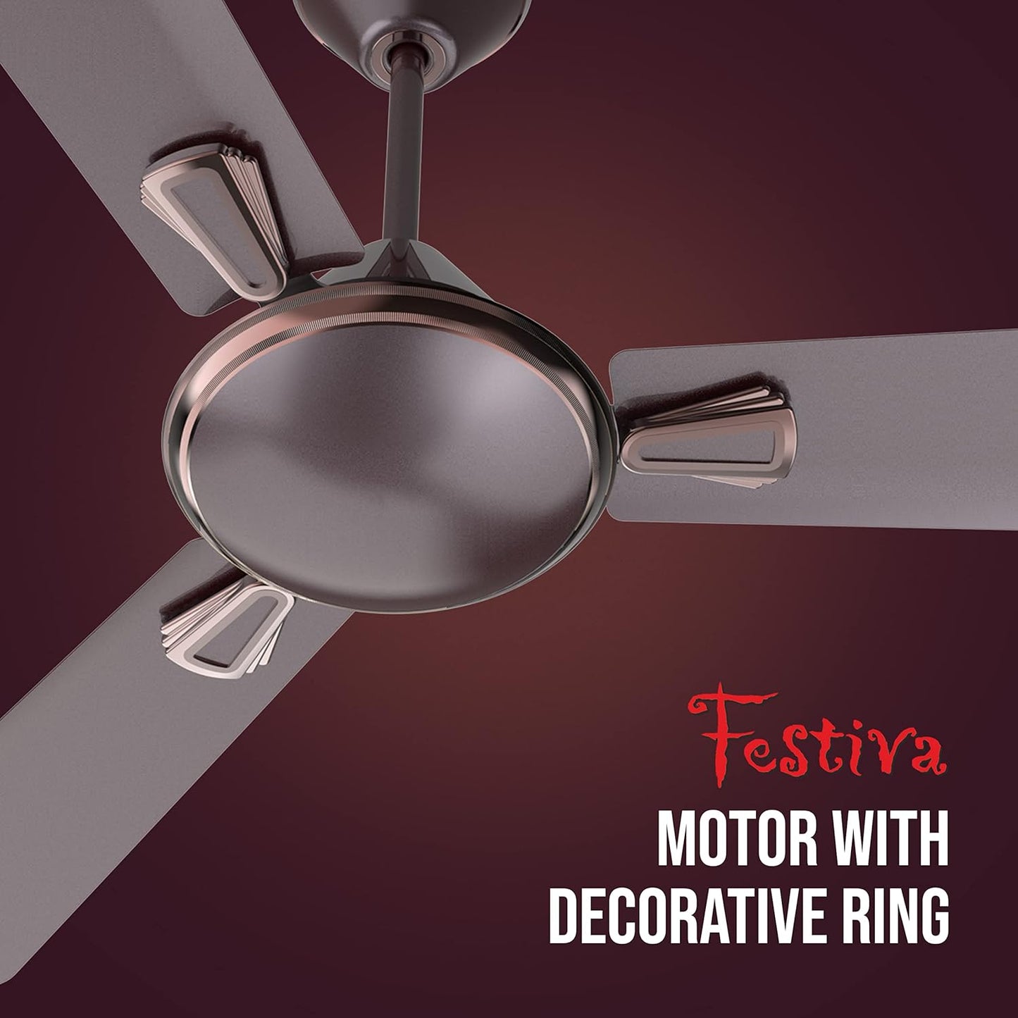 Havells Festiva 1200mm Dust Resistant Ceiling Fan (Espresso Brown)
