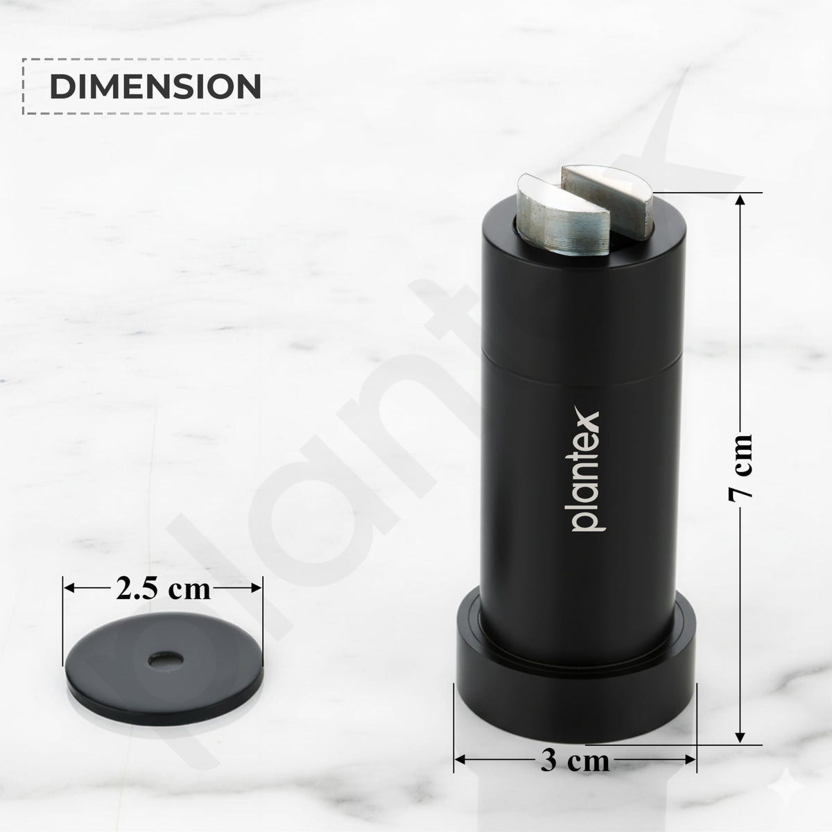 Plantex Stainless Steel Wall-Mounted Magnetic Door Stopper/Door Catcher for Wooden Door/Stops for Door - Pack of 2 (Matt Black)-3