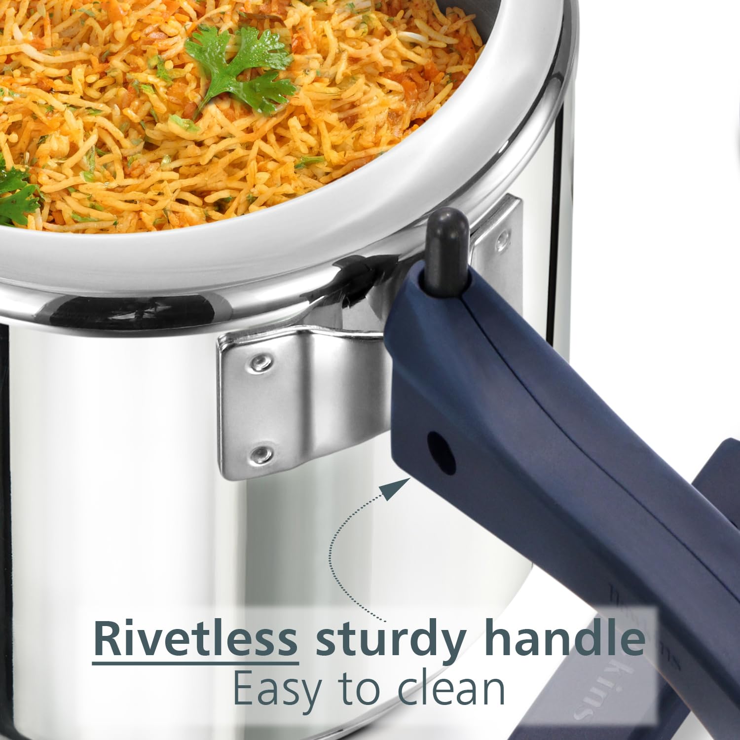 Hawkins 3 Litre Tall Stainless Steel Hevibase Pressure Cooker, Impact Bonded Base, Inner Lid Cooker, Silver (HSI3T)