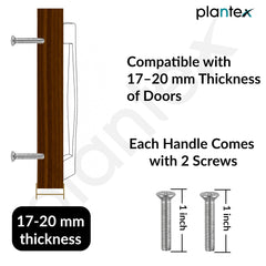 Plantex Cabinet Handle/96mm Handle for Drawer/Wardrobe/Kitchen Handle/Pull-Push Handle for Home/Office - Pack of 1 (Black) (Model APS-PH-104)-6