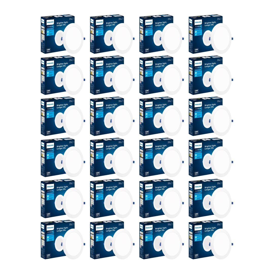 Philips Astra Sleek 10-watt Round LED Downlighter (Pack of 24)