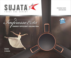 Sujata Impresso ES18 1200 mm Decorative Ceiling Fan (Matt Bronze Copper)-4