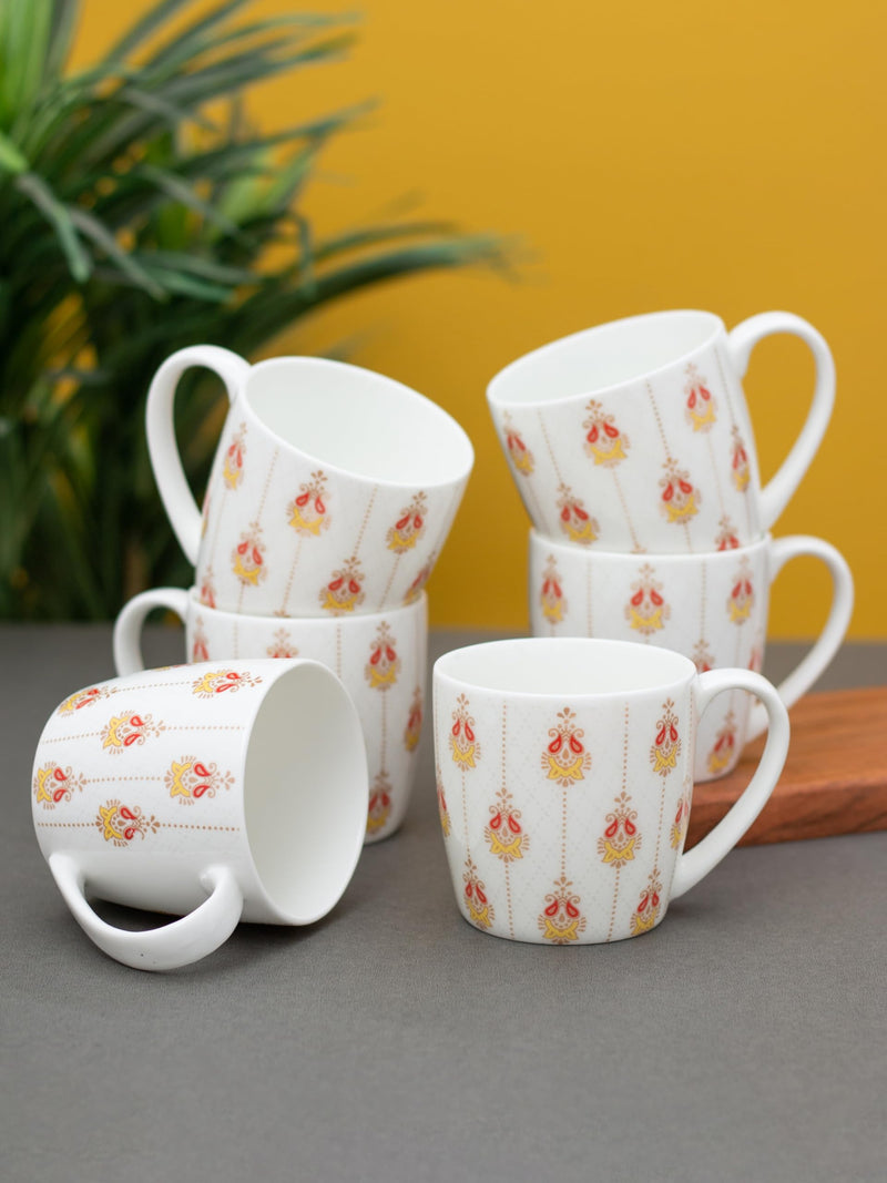Clay Craft - Alton Coffee Mugs Set, 6-pieces, 230ml, Hilton H374