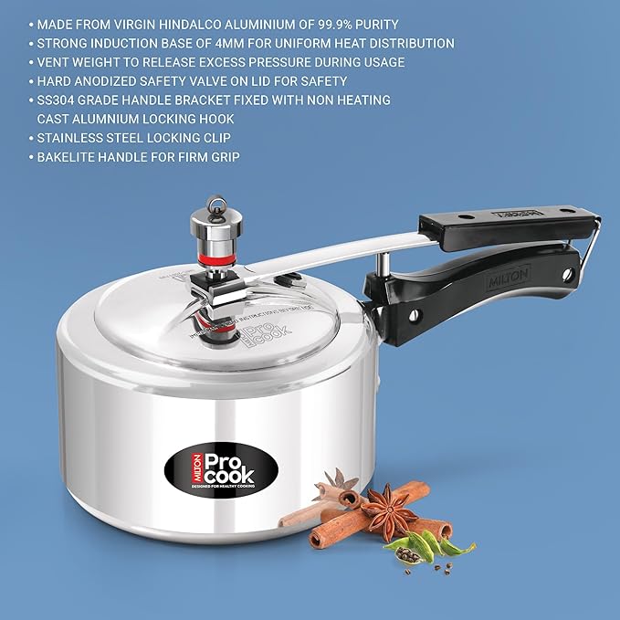 Pressure Cooker Inner Lid Aluminium Induction (Milton Procook)