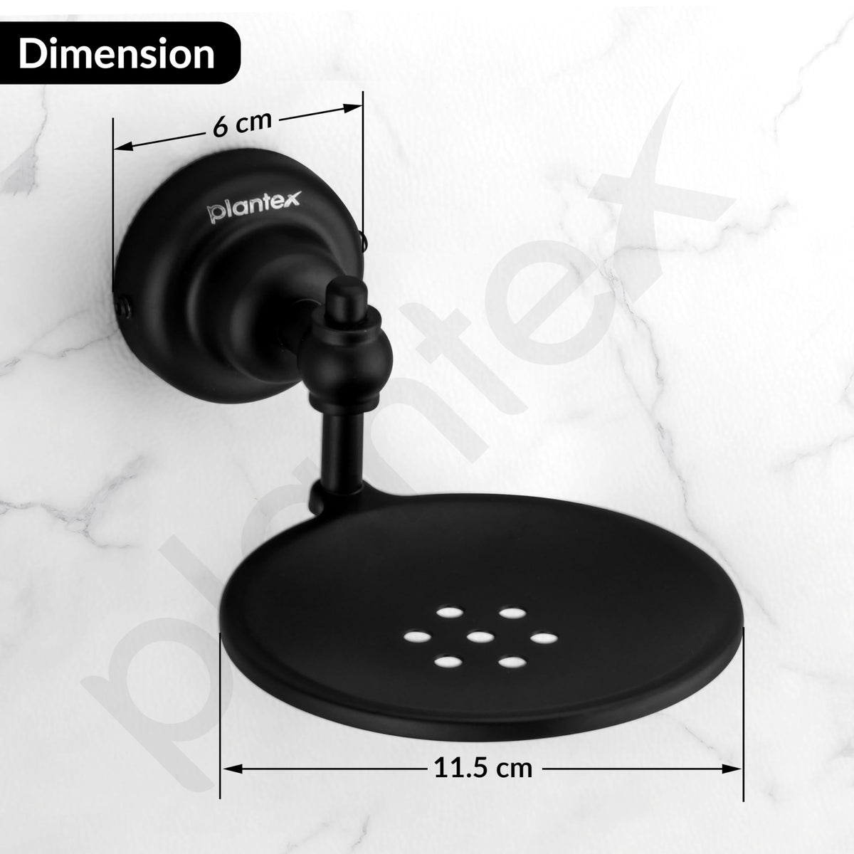 Plantex 304 Grade Stainless Steel Soap Holder/Soap Stand/Bathroom Soap Dish/Bathroom Accessories - Skyllo (Black)-4