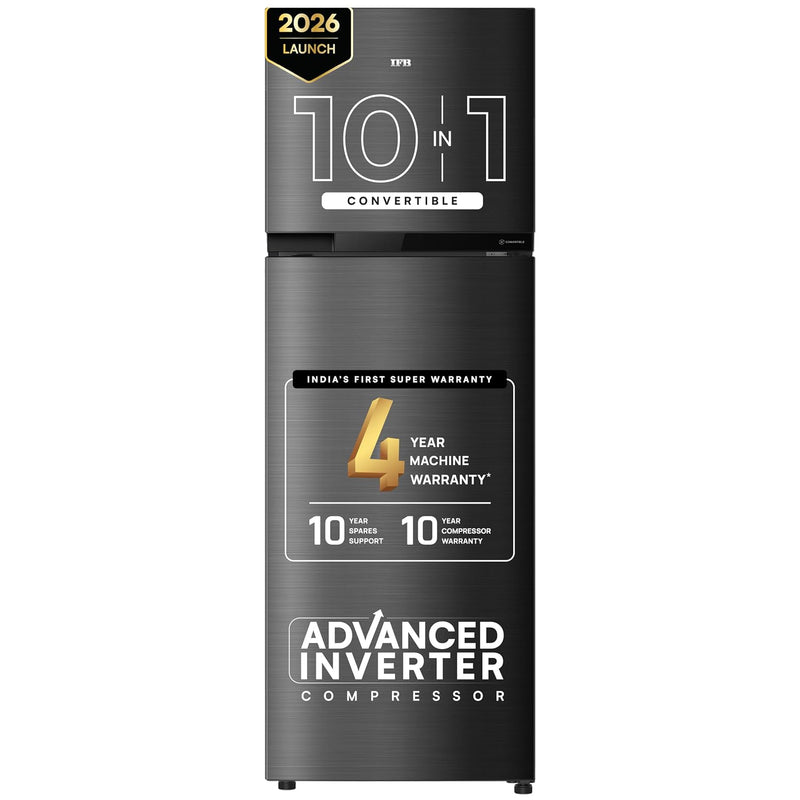 IFB 285L 3 Star 10 in 1 Convertible, Advanced Inverter Frost-Free Double Door Refrigerator with 30 Hrs Cooling Retention