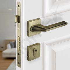 Plantex Triple Security Door Lock for Home/Main Door Lock Set with 3 Years of Warranty/Mortise Lock for Door with Brass Lock Body & Cylinder(7122 - Brass Antique Finish)-6