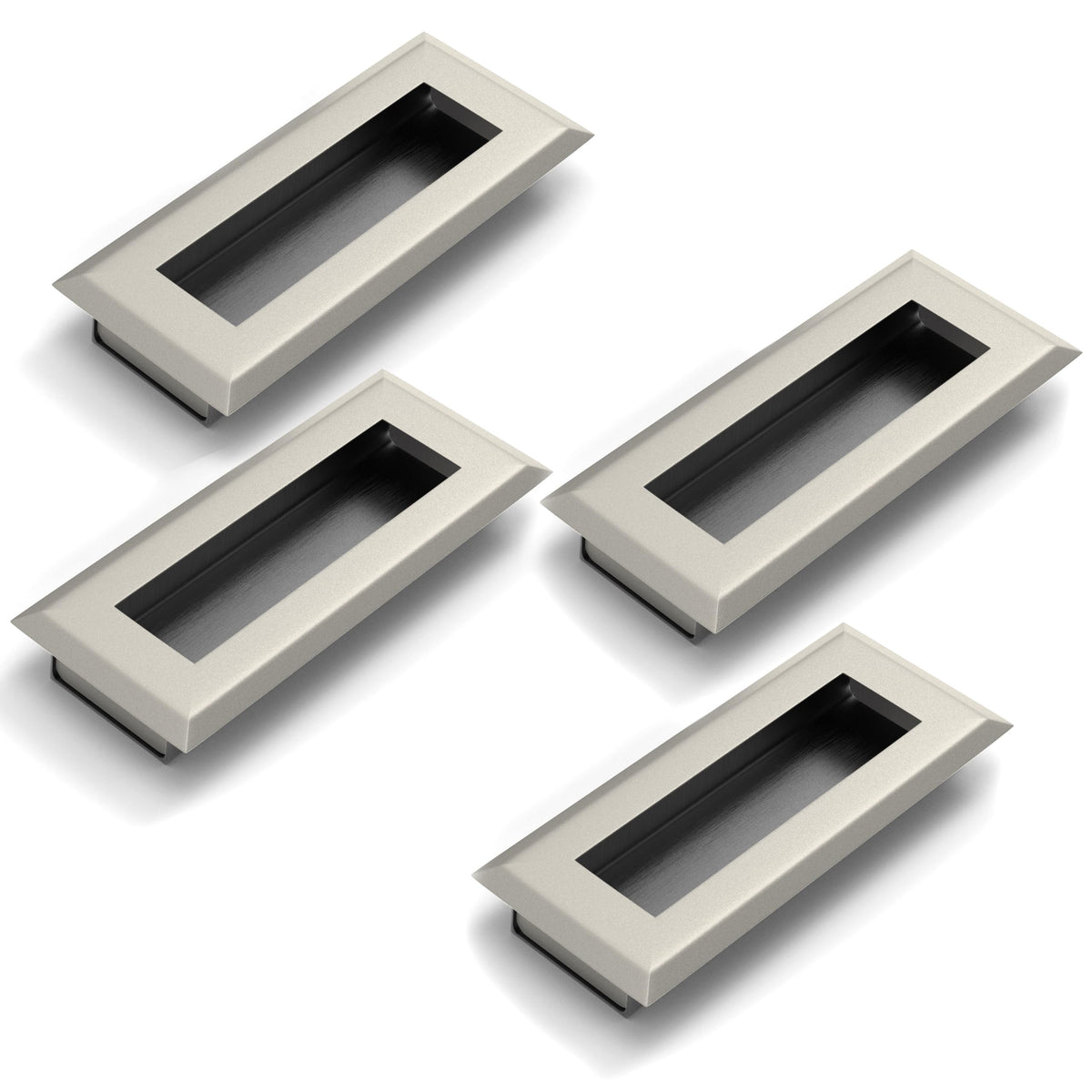 Plantex Sliding Door Handle/Concealed Handle for Sliding Door/96mm Concealed Handle for Wardrobe/Kitchen Cabinet - Pack of 4 (Satin) (Model APS-DTC-3900)