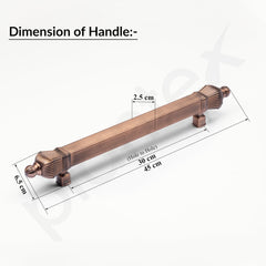 Plantex Taj Heavy Duty Main Door Handle - 17-Inch Pull Push Handle for Doors - Pack of 1 (319-Copper Antique Finish) - 3 Years Warranty-3