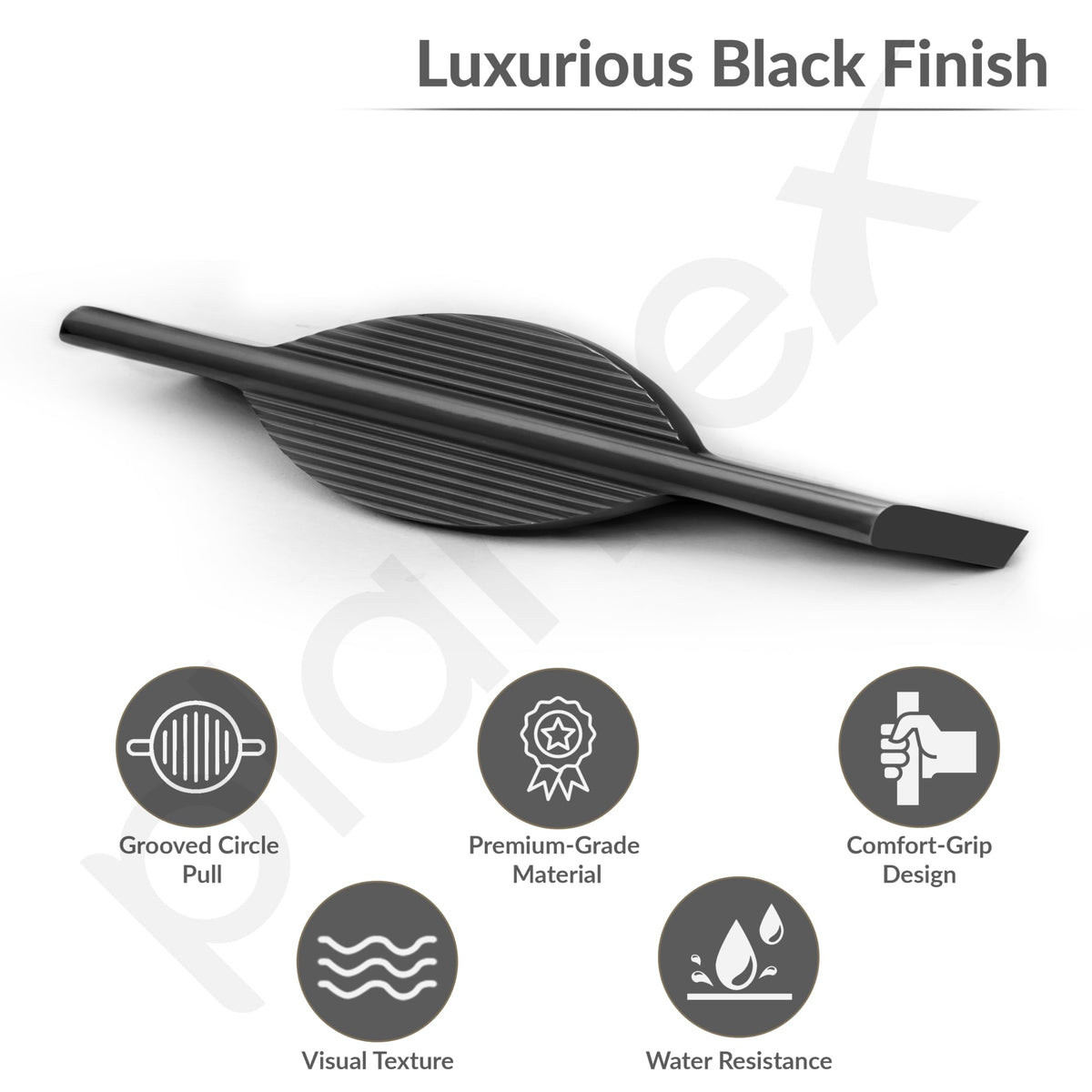 Plantex Cabinet Handle/Kitchen Cabinet Door Handle/Wardrobe/160 mm Cupboard Handle/Door Pull-Push Handle for Home/Office - Pack of 2 (Black) (Model APS-DTC-5590)-2