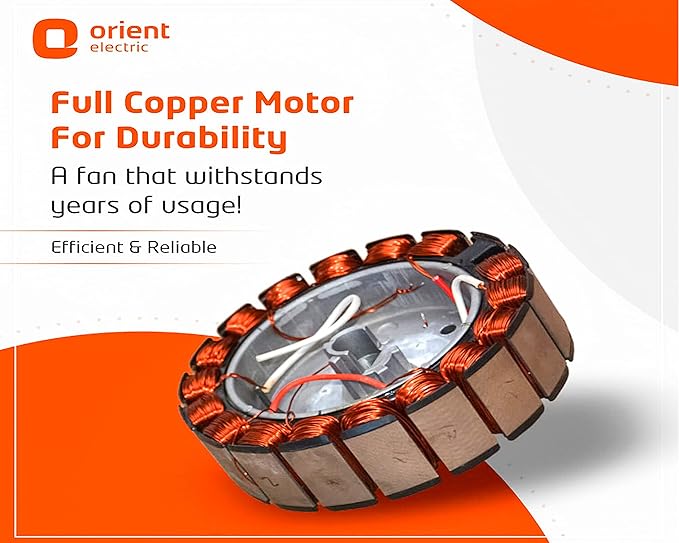 Orient Electric Rapid Air High Speed Ceiling Fan (1200mm, 48 Inch, Brown)