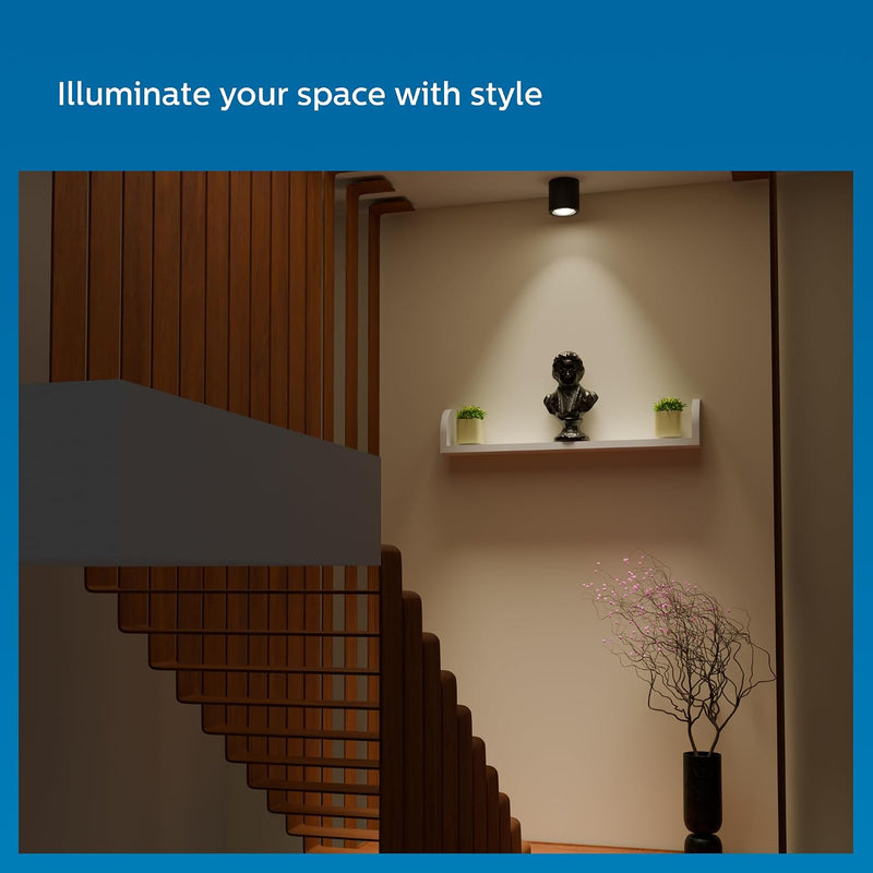 Philips 6W Surface Mounted LED Spot Light (Pack of 6) (Warm White, B0CVH5Y68H)