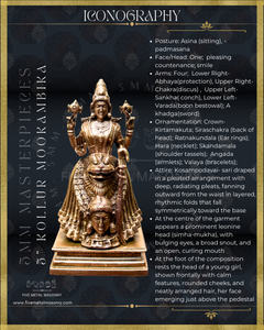 Kollur Mookambika  Panchaloha Bronze Icon - 5"-  Masterpieces Collection