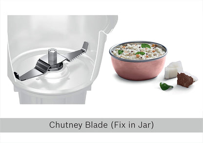 Bosch TrueMixx Pro Mixer Grinder MGM6632MIN, 750W 3 Jars (Black)