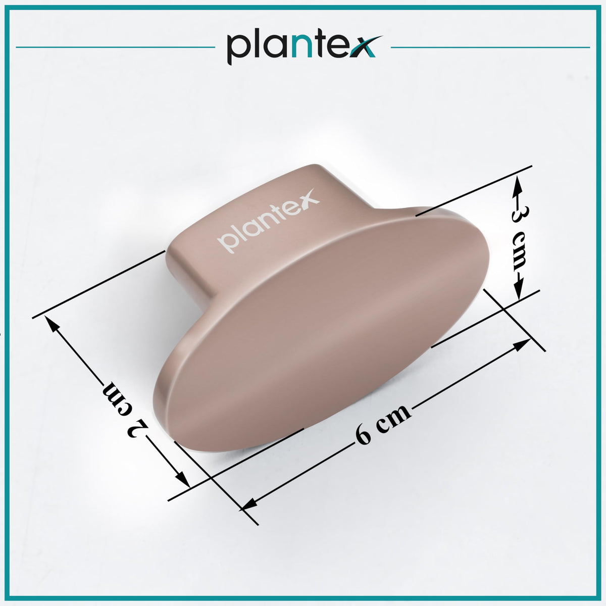 Plantex Knobs for Drawer/Small Drawer Knobs/Knobs for Cabinets/Pull-Push Knobs for Kitchen/Bedroom Drawer - Pack of 1 (Oval, Rembo)-3