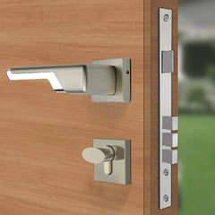 Plantex Premium Main Door Lock for Home with 3 Years of Warranty/Mortise Lock for Door - Main Door Lock Set (7093 - Satin White & Chrome)-4