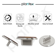 Plantex Round Drawer Knobs/Knobs for Cabinets/Knobs for Drawer/Pull-Push Knob for Kitchen/Bedroom Drawer - Pack of 1 (Big, Satin & Wood)-6