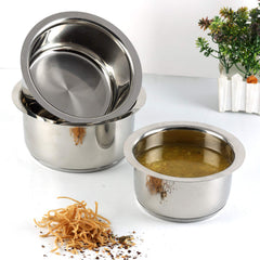 Vinod Kitchen in The Box Stainless Steel Cookware Set – 25 Piece Combo | Multipurpose Bartan & Donga Set for Cooking | Induction & Gas Stove Compatible – Silver