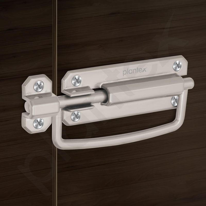 Plantex Door Stopper/5 Inch Baby Latch Kadi/Door Latch for Bathroom/Door Lock for Home/Office Doors - Pack of 3 (Matt)-2