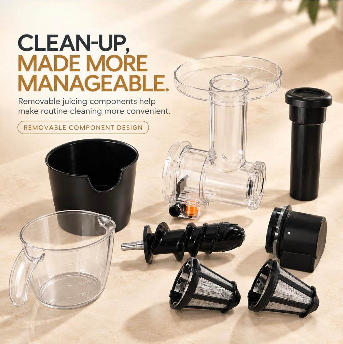 Faber FSJ NutriSip 150 Cold Press Slow Juicer | 200 Watts Motor| Safety Protection System|Low Vibration|SS 304 Mesh Filt
