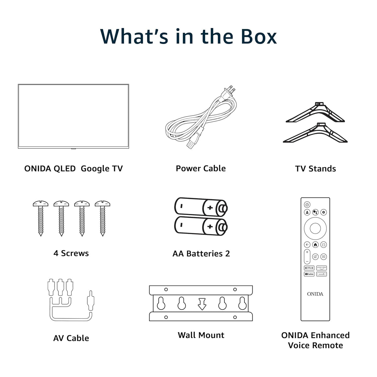 Onida 126 cm (50 inches) Nexg Series 4K QLED Smart Google TV QZ50UI-5