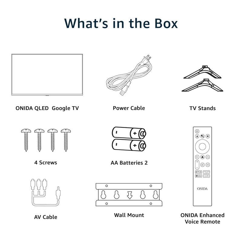 Onida 126 cm (50 inches) Nexg Series 4K QLED Smart Google TV QZ50UI-5