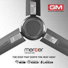 GM Mercer 1200 mm Ceiling Fan – Glorious Grey-6